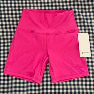 NWT Sonic Pink Align Shorts 6”